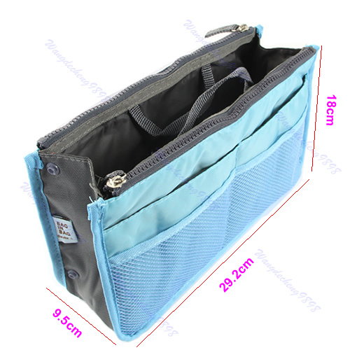Women Insert Handbag Organizer Lady Travel Purse Large Liner Tidy Bag