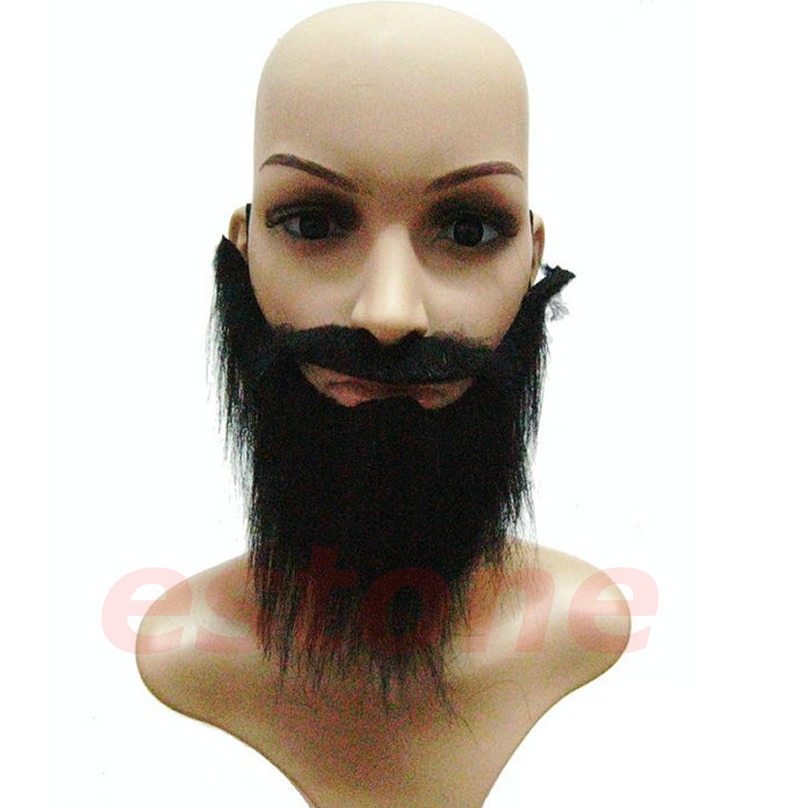 Mustache Facial Hair Costume Fancy Party Halloween Fake Beard Moustache Funny Ebay