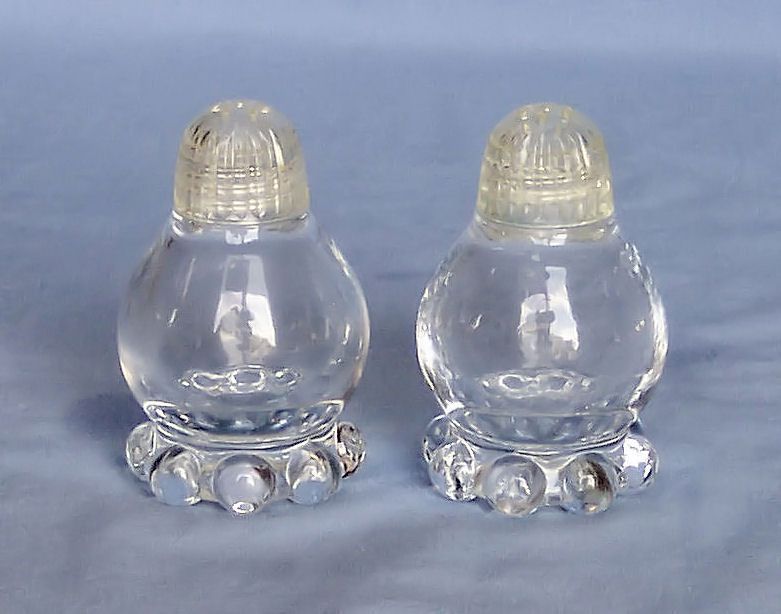 Depression Glass Candlewick Salt and Pepper Shakers eBay