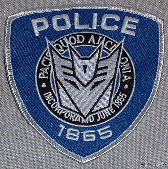 Transformer Movie Barricade Ford Police Logo Patch