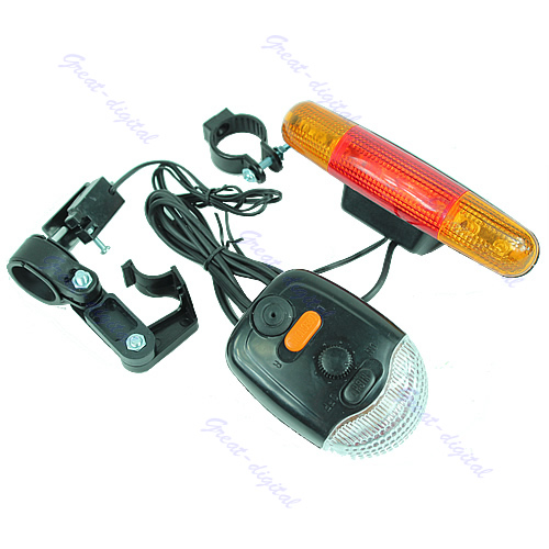 New 3 in 1 Cycling Bicycle Bike Turn Signal Brake Tail 7 LED Light 