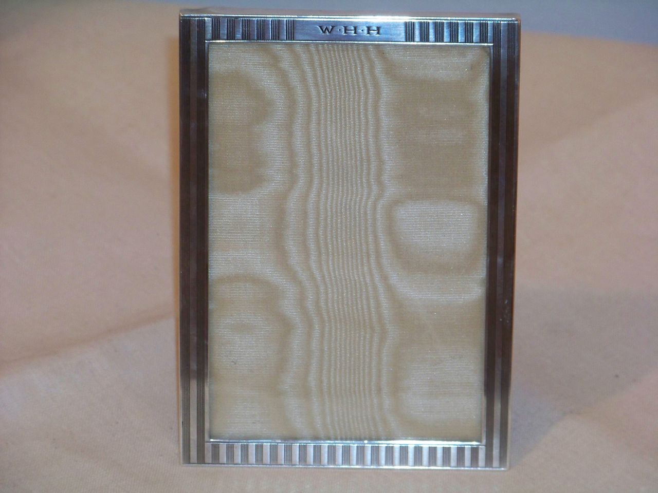 Vintage Classic Art Deco Sterling Frame "WHH"