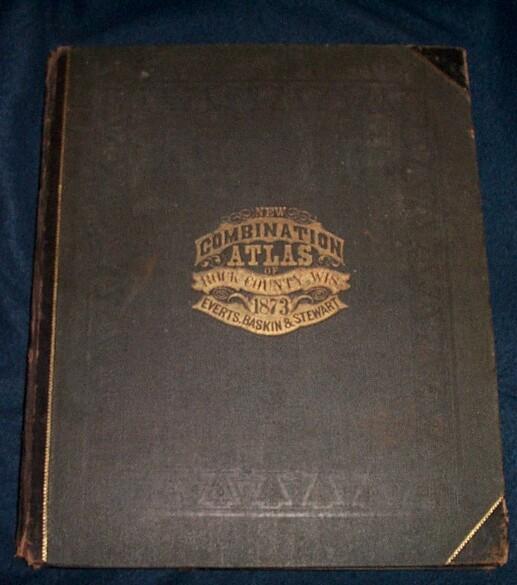 1873 Combination Atlas Rock County WI