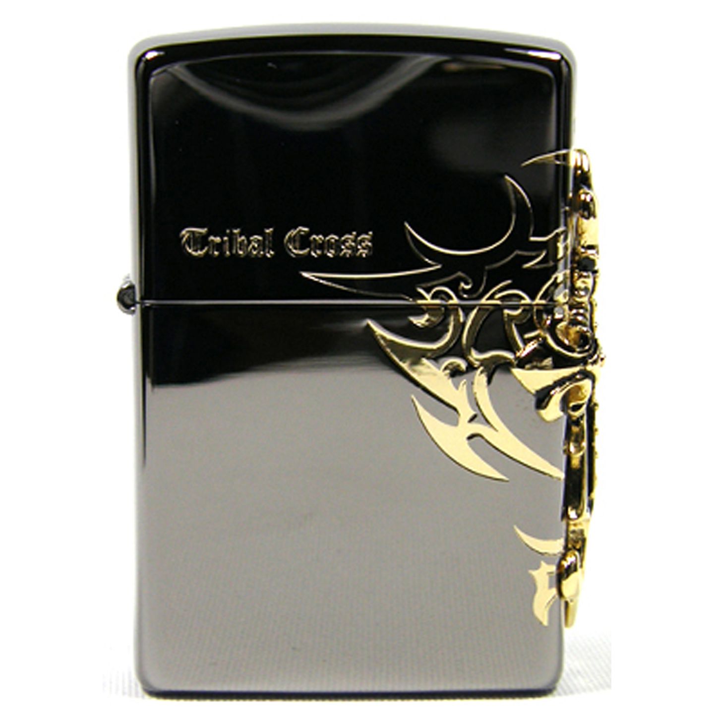 Zippo lighter Japanese Korean black ice side tribal cross eBay