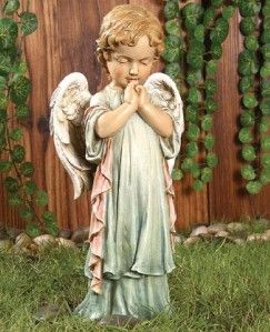 Praying Cherub Angel Garden Decor Statue Memorial