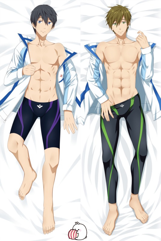 Anime Dakimakura Free Iwatobi Swim Club Haruka Makoto Hug Body