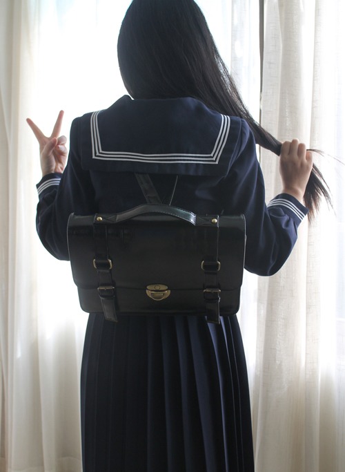 Vintage Japanese Cosplay JK Uniform Shoulder Backpacks School Book Bag