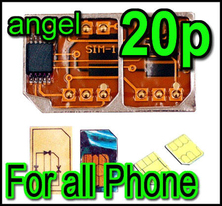 wholesale GSM Dual Twin SIM Card Adapter Mobile Phone