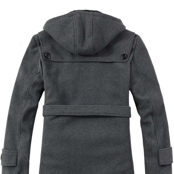 Hooded Pea Coat Mens Fashion Women's Coat 2017