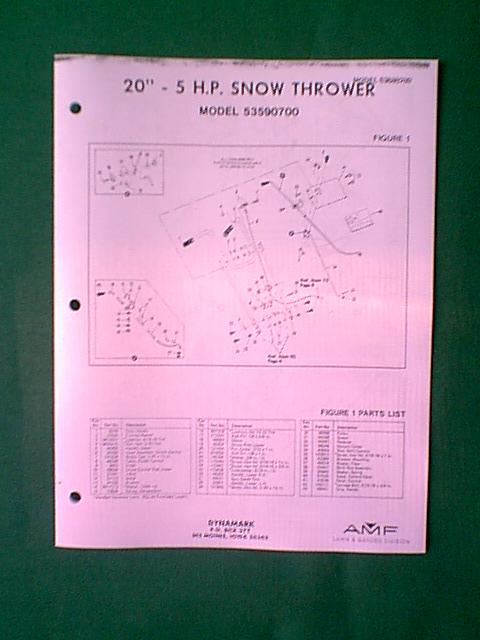 dynamark snowblower manual