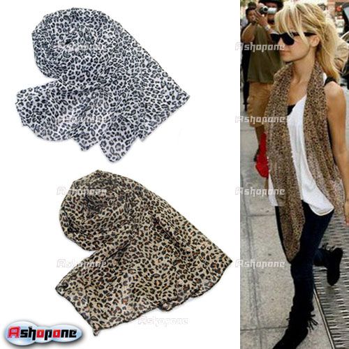 New-Fashion-Hot-Large-Leopard-Print-Soft-Chiffon-Scarf-Stole