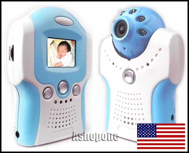 2.4GHz Wireless Color Baby Monitor Camera 1.5" LCD Au