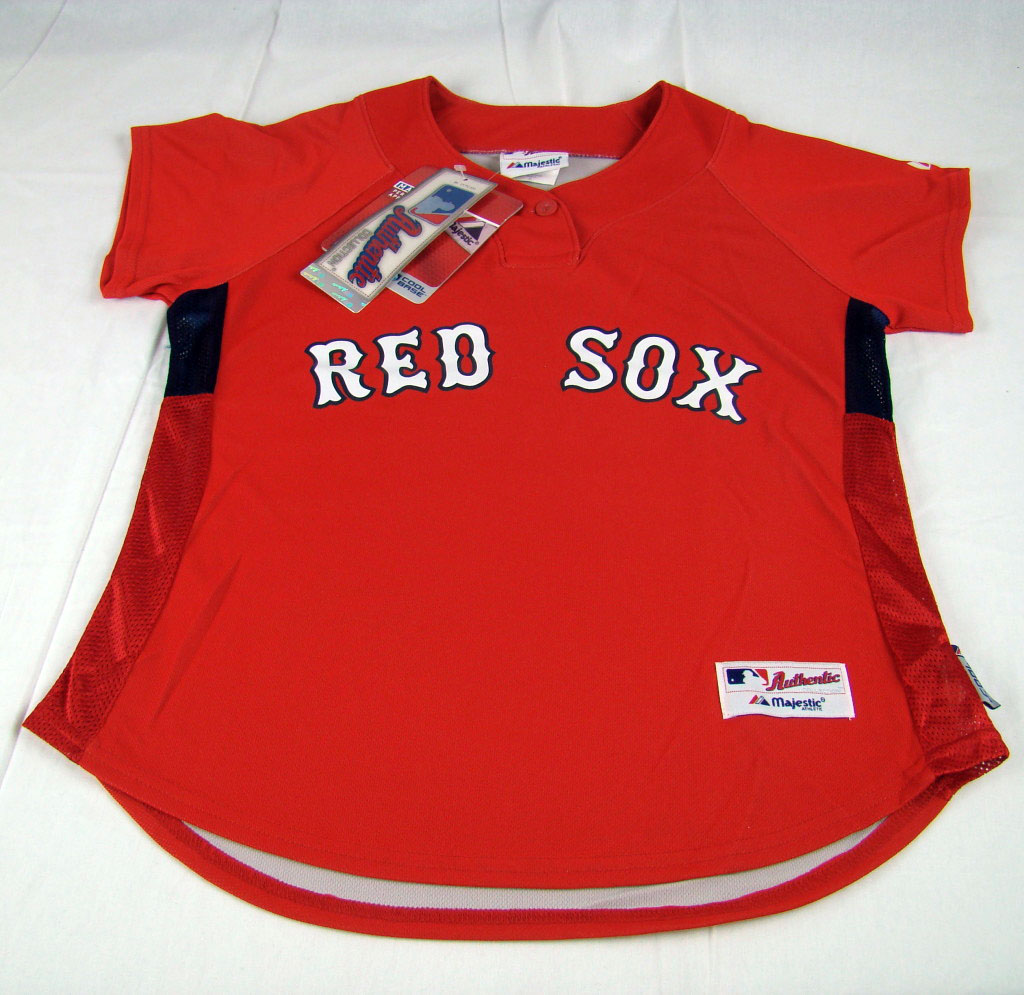 Womens Boston Red Sox Batting Practice Baseball Jersey Majestic size S
