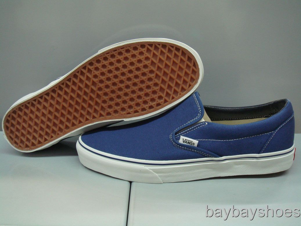 VANS CLASSIC SLIP ON NAVY BLUE SLIDES MENS ALL SIZES  