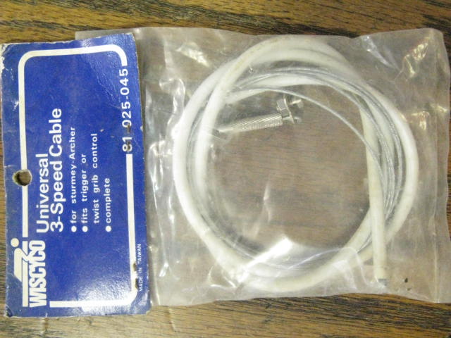 Wiscyco Universal 3 speed cable 4 sturmey archer NOS