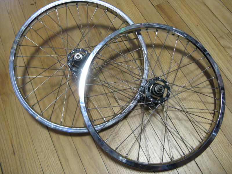 BMX Redline Wheel set Araya Super 7x rims 36 hole 406