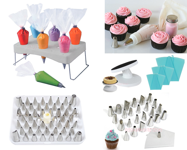 Icing Nozzles 100pcs Disposable Piping BAG Fondant Cake ...
