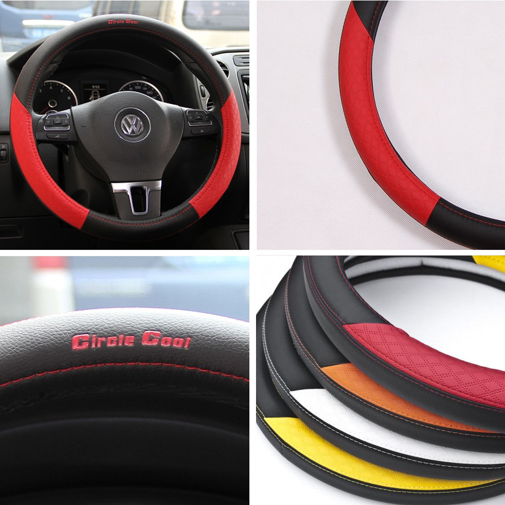58011-14 Acura Steering Wheel Overlay Cover Red/Yellow/Orange/White Pvc Leather - Bild 1 von 32