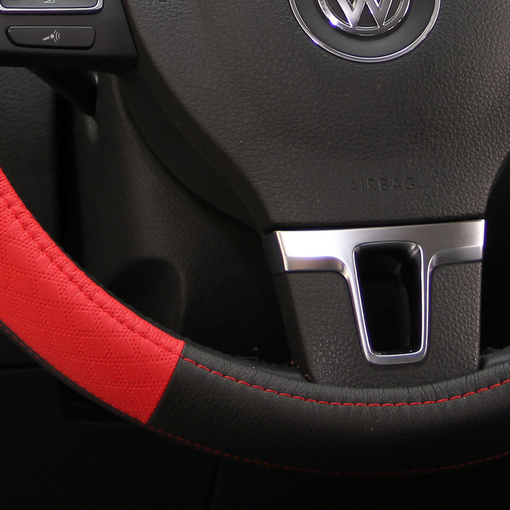 58011-14 Acura Steering Wheel Overlay Cover Red/Yellow/Orange/White Pvc Leather - Bild 5 von 32