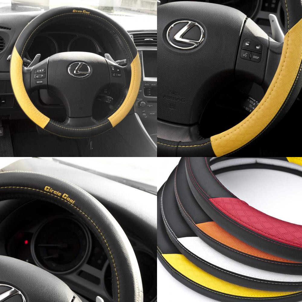 58011-14 Acura Steering Wheel Overlay Cover Red/Yellow/Orange/White Pvc Leather - Bild 9 von 32