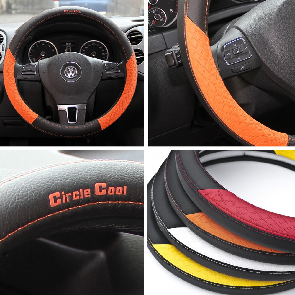 58011-14 Acura Steering Wheel Overlay Cover Red/Yellow/Orange/White Pvc Leather - Bild 17 von 32