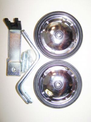BRAND NEW CHROME 16" BICYCLE TRANING WHEELS PART 99
