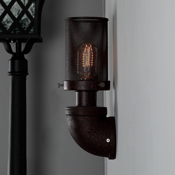 Industrial Mesh Wall Lamp Retro Wall Light Rustic Wall Sconce Vintage Light eBay