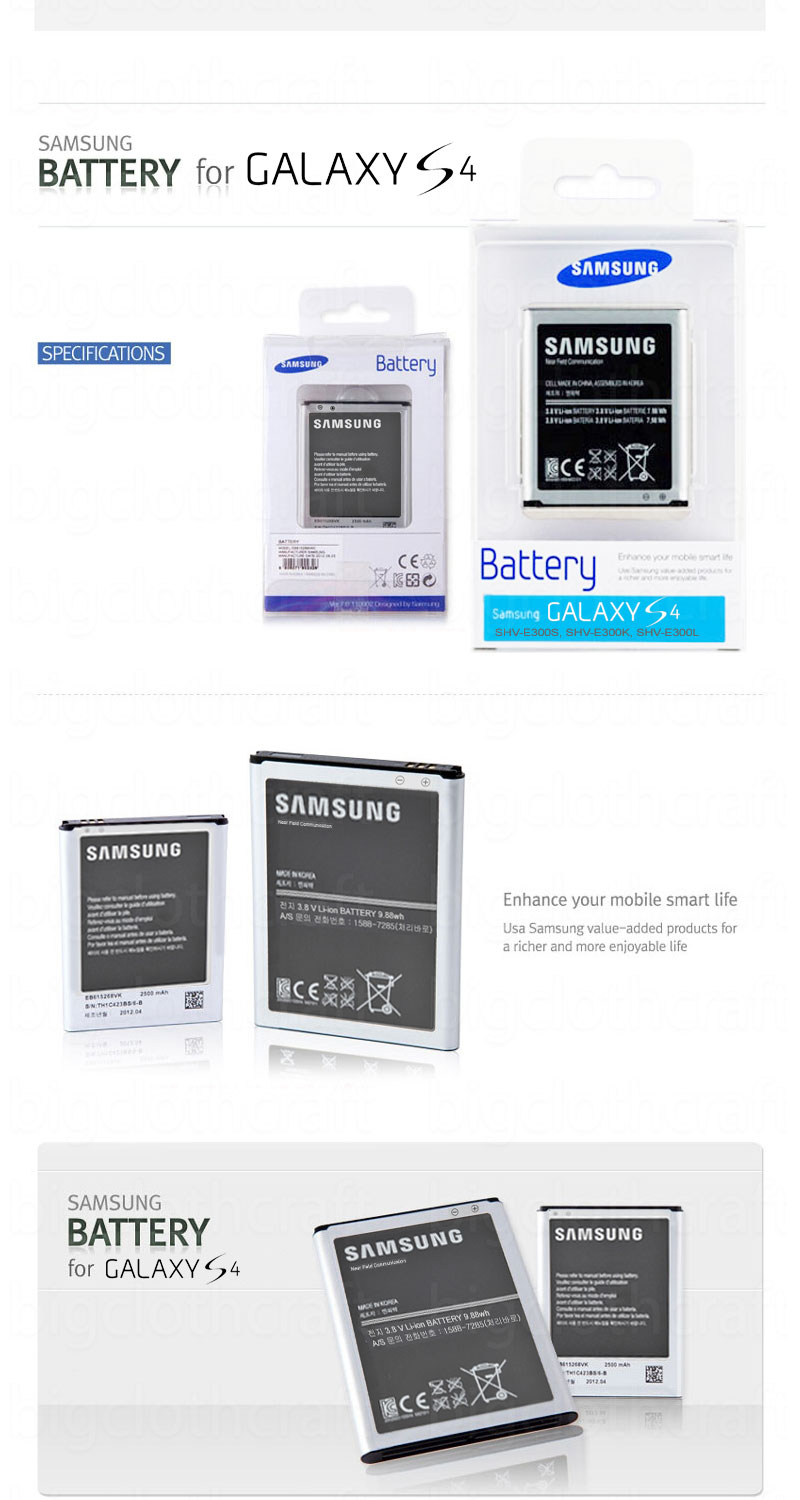 New Original Genuine Samsung Battery For Galaxy S4 S IV GT-I9500 | eBay