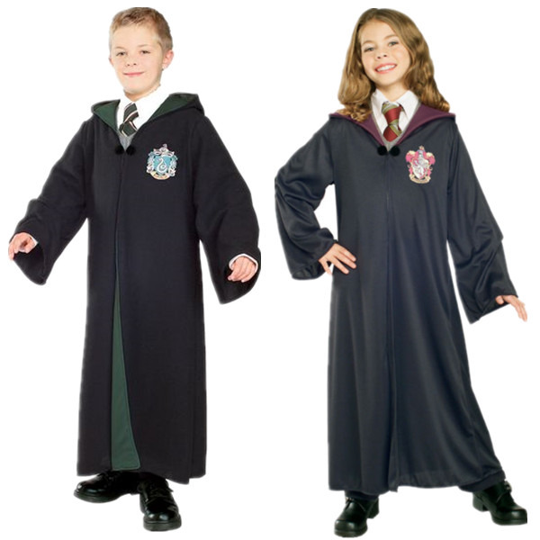 Harry Potter Gryffindor/Slytherin/Hufflepuff/Ravenclaw Robe Cloak Cape