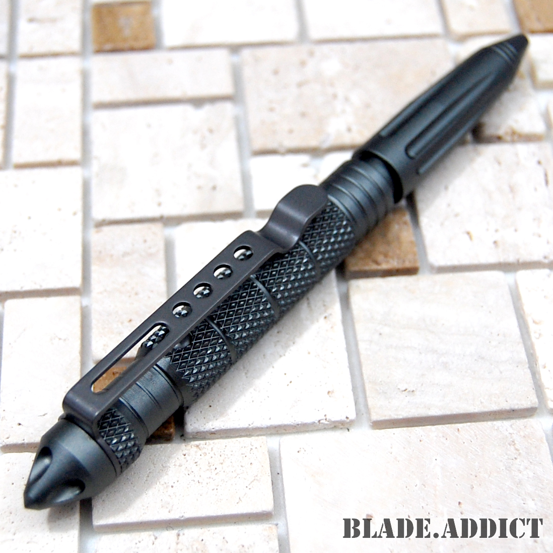 6" Aluminum Tactical Pen Glass Breaker GRAY Self Defense Military USA