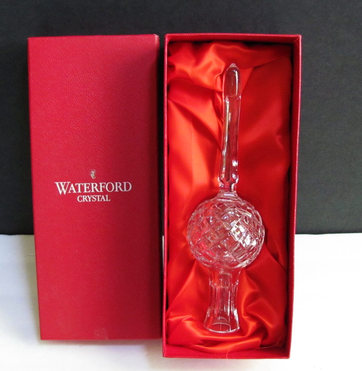 Waterford Irish Crystal Christmas Tree Topper Ornament With Original
