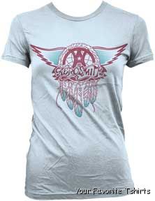 Licensed-Aerosmith-Dream-Catcher-Logo-Women-Junior-Shirt-S-XL-Clearance