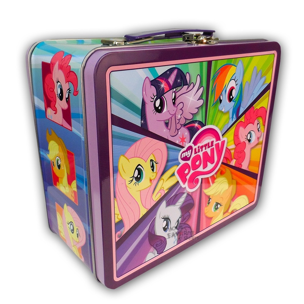 My Little Pony Rainbow Dash Pinkie Pie Group MLP Tin Tote Lunch Box