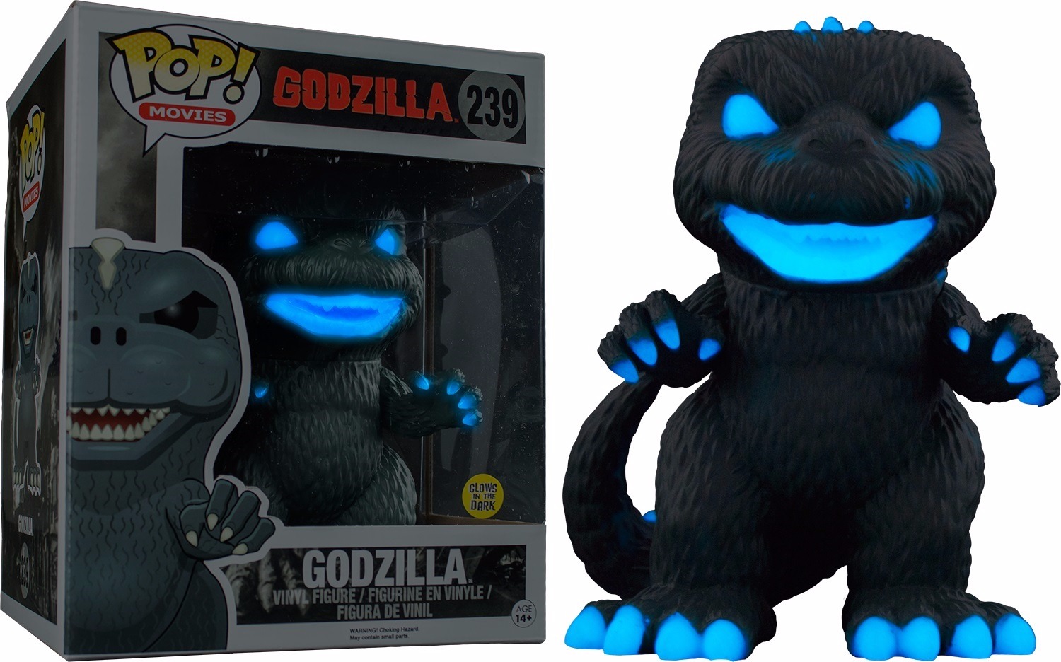 Funko Pop! Godzilla Atomic Breath GID Exclusive 6" Vinyl Action Figure eBay