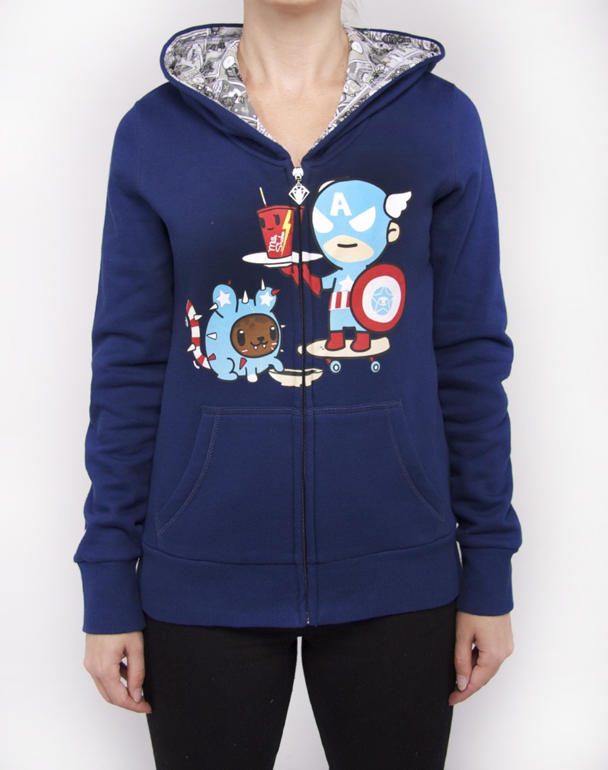 Captain America Milkshake Tokidoki x Marvel Licensed Junior Zip Up