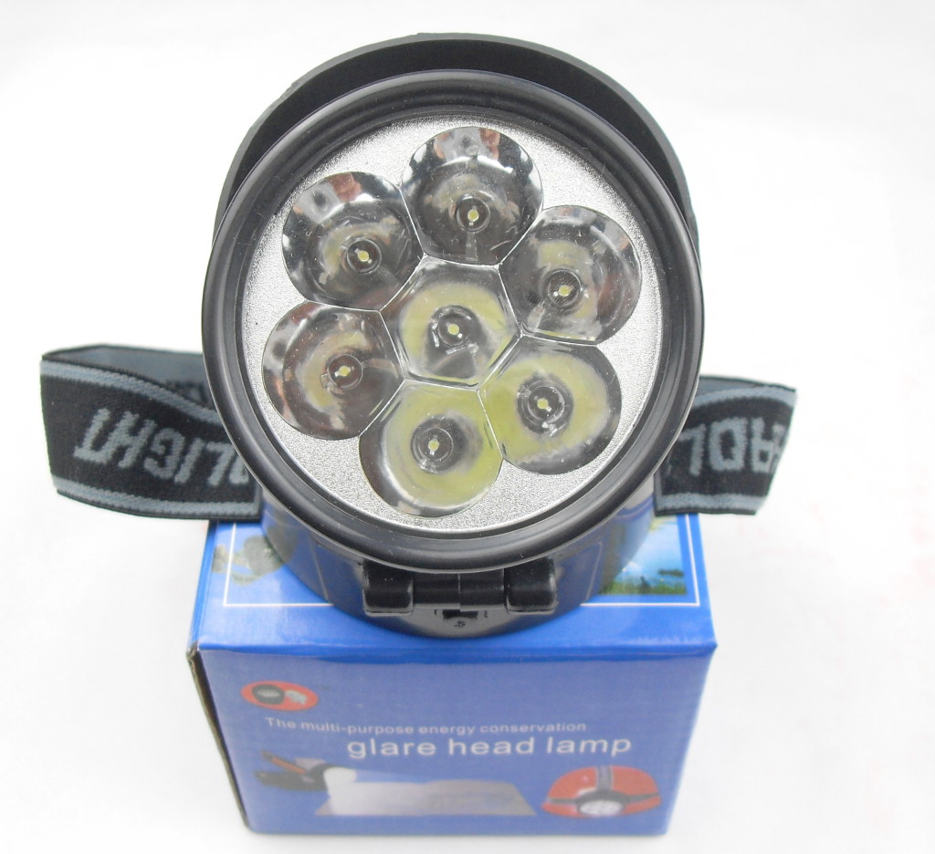 7 LED HEADLIGHT CAMPING & FISHING TACKLE TORCH
