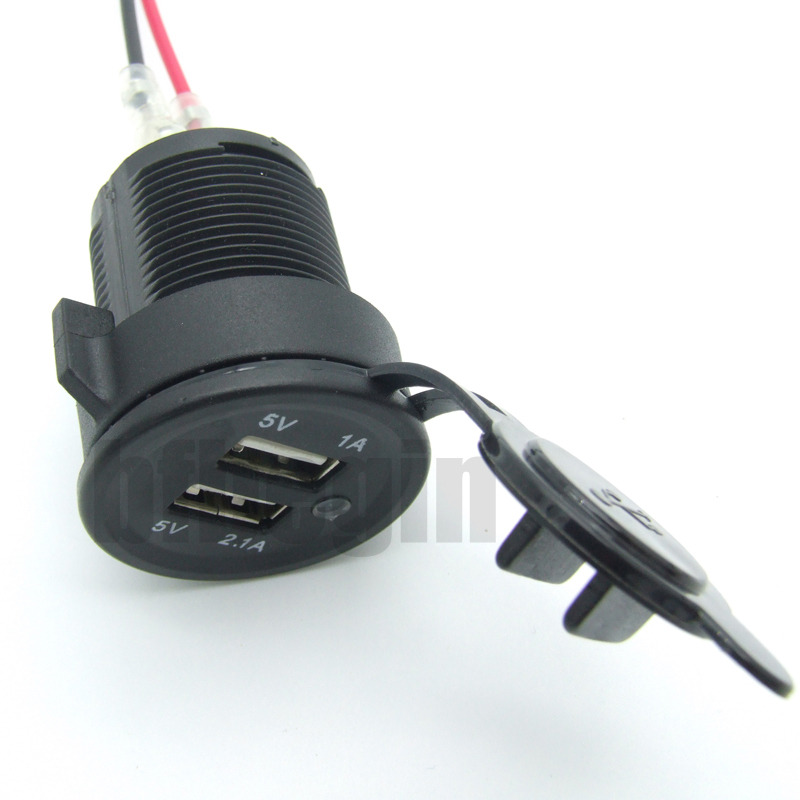 12V Dual USB Car Cigarette Lighter Socket Splitter Charger Power