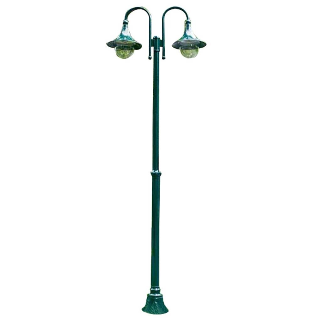 Outdoor Garden Green 2 Light Lamp Post Electric Street Lantern 220cm eBay