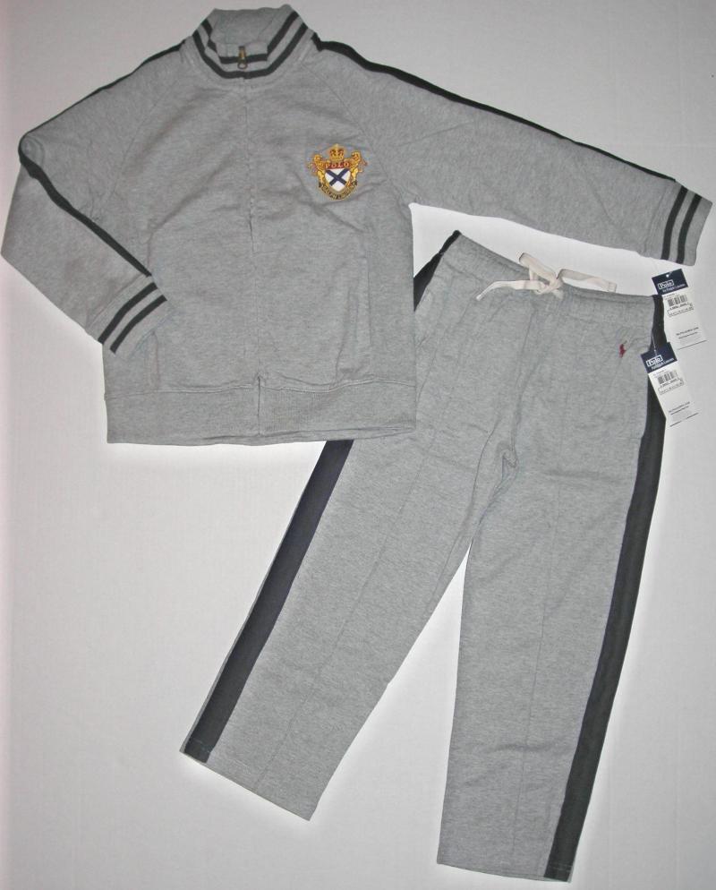 New Boys Polo/Ralph Lauren Athletic Track Set-Med-12/14