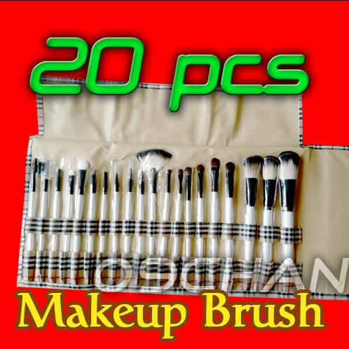 20 pcs PONY & GOAT HAIR PRO MINERAL MAKEUP BRUSHES SET - eBay