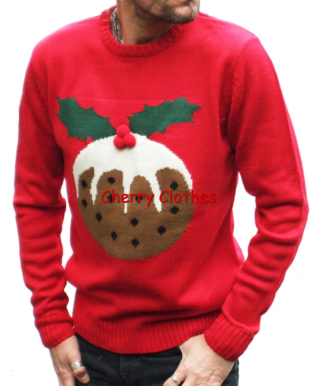 MENS CHRISTMAS JUMPER SWEATER PULLOVER TOP FAIR ISLE NORDIC XS S M L XL