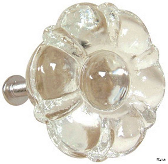 Glass Knobs Drawer Pulls Furniture Restoration Hardware Vintage