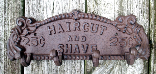 op Sign Hook Towel Rack Bath Decor Haircut S