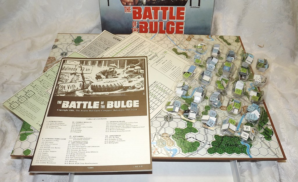 Vintage Avalon Hill WWII Battle Of The Bulge War Strategy Boardgame eBay