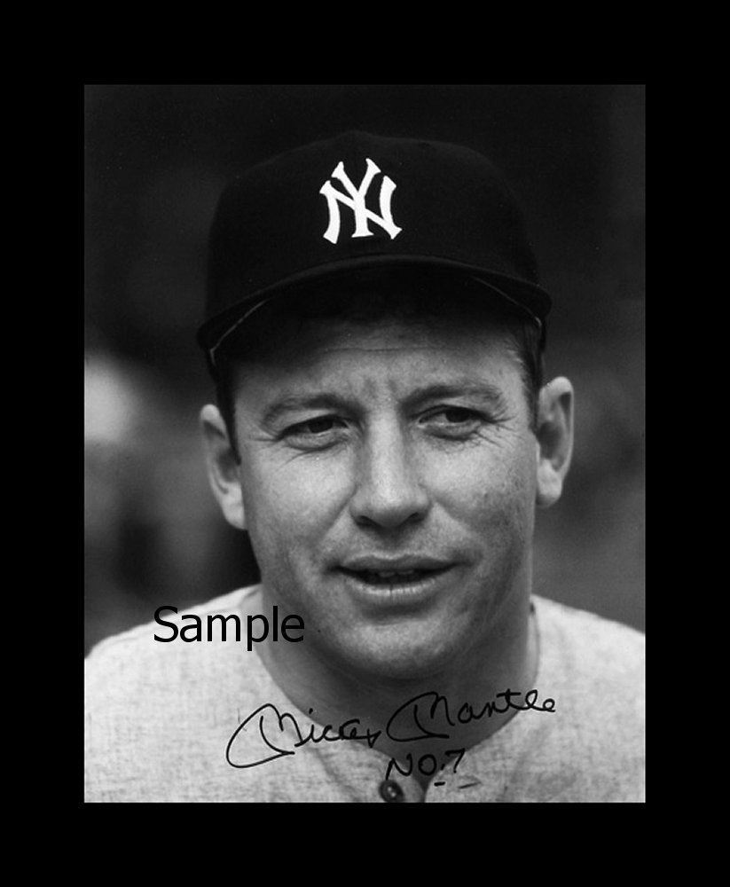 MICKEY MANTLE Yankees  LARGE CANVAS FINE ART Reprint