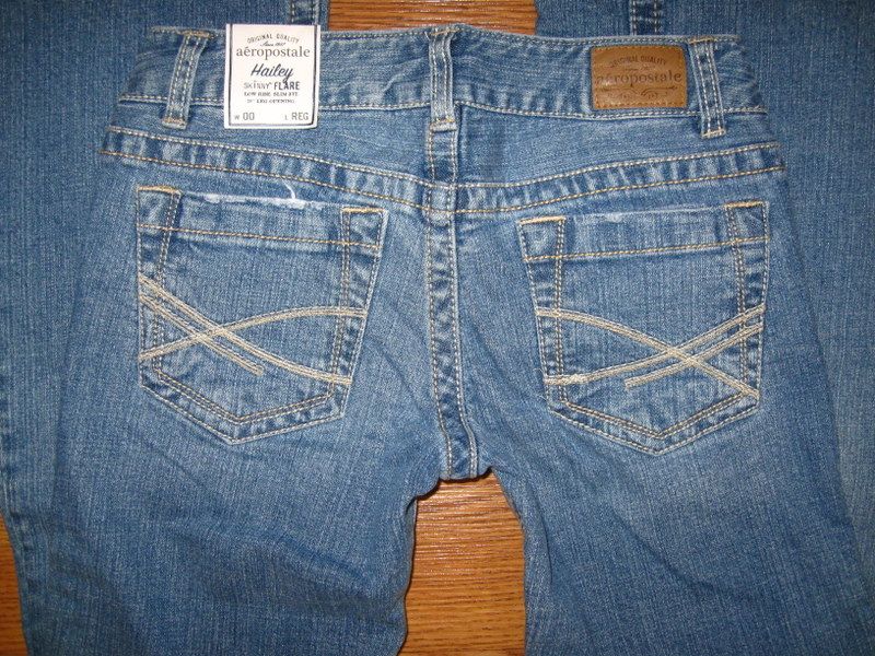 Womens Aeropostale Hailey Skinny Flare Jeans 00 Reg NWT