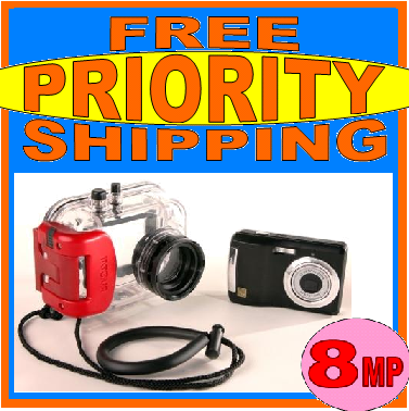 NEW INTOVA IC-800 Waterproof DIGITAL CAMERA 8MP scuba