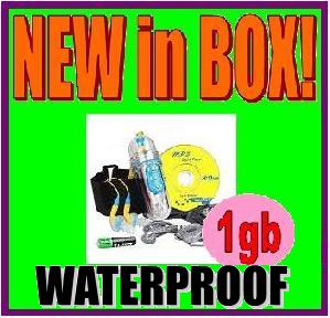 SnapSights WATERPROOF MP3 Player 1GB  Xmas Gift swim