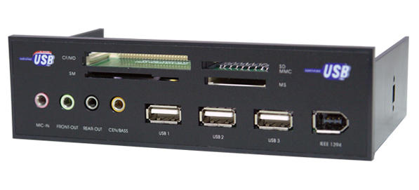 Internal Desktop PC Card Reader USB HUB 5.1 Sound 1394