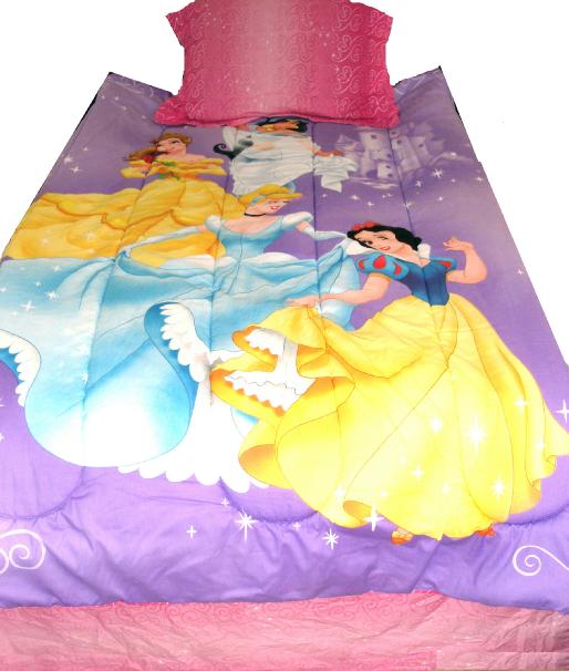 ,DISNEY PRINCESS TWILIGHT TWIN COMFORTER BED IN BAG NEW